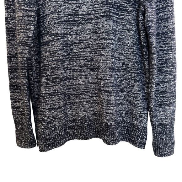 J. Crew preppy academia Space Dye blue wool blend turtleneck sweater Medium - Picture 6 of 12